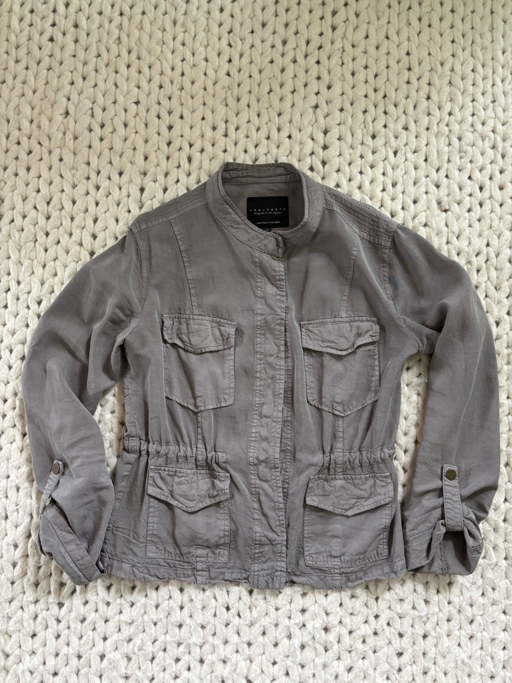 Sanctuary Stone Gray Utility Jacket